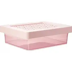 undefined - Caja Baja Hanna Multiuso 1.4l Rosada con Tapa