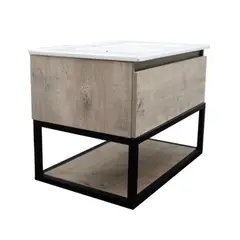 STRETTO - Mueble de Lavamanos Elevado Melé Lenga70x46