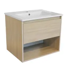 STRETTO - Mueble de Lavamanos Elevado Zoé Acácia 70x46