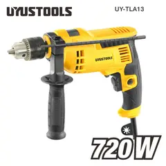 UYUSTOOLS - Taladro Percutor Reversible Destornillador 720W + Accesorios