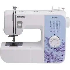 MUEBLIMAQUINAS - Maquina de Coser Electrica de 27 Puntadas Brother Xm2701 Portable Blanca