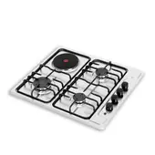 CHALLENGER - Estufa Empotrable 4 Puestos 59 cm en Acero Inoxidable Mix 120 V