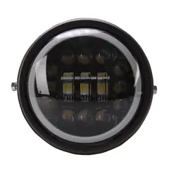 IRON RACING - Faro Frontal 616 cm Redondo Led Ojo Angel Ir8071 28w 9-80v 2800lm Negro Mate