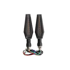 IRON RACING - Direccional Leds Bi-color Running Ir1012 Amarillo-Blanco