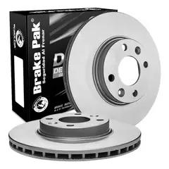 GENERICO - Discos de Freno Marca Brake Pak para Renault Logan