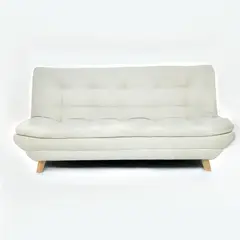 E MADERA - Sofá Cama 3 puestos Maison Marfil 40x180x55 cm