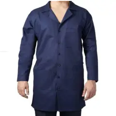 DQ - Bata 3/4 En Dril/color Azul Oscuro/talla L x 3 Unidades