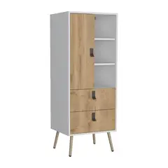 RTA DESIGN - Cómoda Alta Huna 132X51 Rta Macadamia Blanco