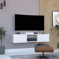 RTA DESIGN - Repisa de TV Glen 125 Rta Blanco