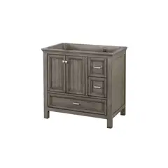 undefined - Tocador de Madera Gris Gastado de 91.44 X 53.34 cm