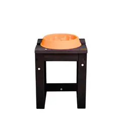 GENERICO - Comedero Para Perro Individual Antireflujo Talla Xl 26X32X24 Naranja