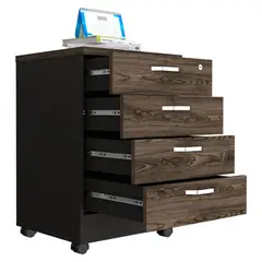 RTA DESIGN - Archivador Home Office 4 Cajones Rta Wengue Milan