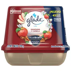 GLADE - Ambientador Cubo Gel Manzana Y Canela 180 Gramos