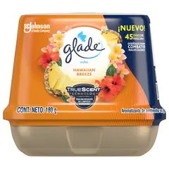 GLADE - Ambientador Cubo Gel Hawaiian Breeze 180 Gramos
