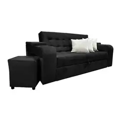 MUEBLES COLOMBIA MUCOL - Sofá Cama Magno Negro 45x220x190 cm