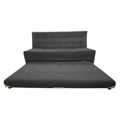 MUEBLES COLOMBIA MUCOL - Sofá Cama Burgos Car Grafito 20x170x80 cm