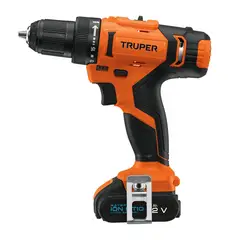 TRUPER - Taladro Inalámbrico 3/8 Pulgadas Profesional 12V Ion Litio