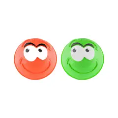ENERGY PLUS - 2 Pelotas Para Perro Maciza de Goma Gran Rebote Naranja Verde