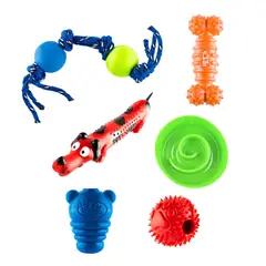 ENERGY PLUS - Kit 6 Juguetes Para Perros Pequeños Seguros Y Divertidos