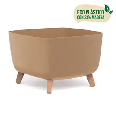 TUMATERA - Matera Gracia Square Eco Wood 24 cm Café Claro