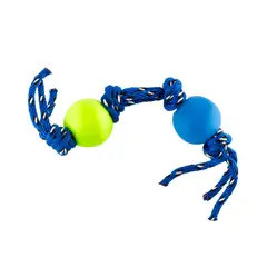 ENERGY PLUS - Juguete Para Perro Con Cuerda y Pelotas Peq Verde