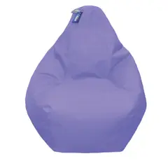 ESTILO RELAX - Puff Pera en Cuerotex Talla Xl Morado