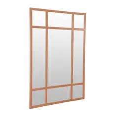 SANDALO - Espejo Tipo Ventana Rectangular 60x80 cm Cobre