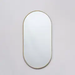 SANDALO - Espejo Ovalo Lyon 60x120 cm Dorado