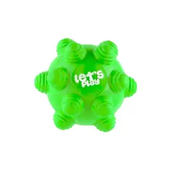 ENERGY PLUS - Juguete Para Perro Pelota Maciza Con Taches Verde