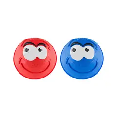 ENERGY PLUS - 2 Pelotas Para Perro Maciza De Goma Gran Rebote Azul Rojo