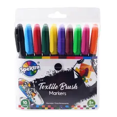 SPEKTRA - Textile Markers Estuche X 10 Colores