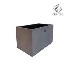 PREKON - Matera En Cemento Tipo Jardinera De 50 Cm Largo X 30 Cm Ancho X 40 Cm Alto