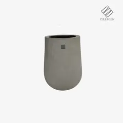 PREKON - Matera En Cemento Tipo Gota De 50 Cm Alto X 32 Cm Diametro