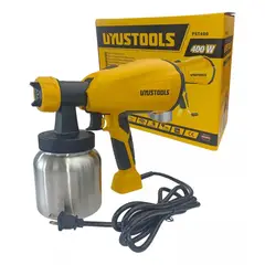 UYUSTOOLS - Pistola para Pintar Eléctrica Con Vaso Plastico 400w