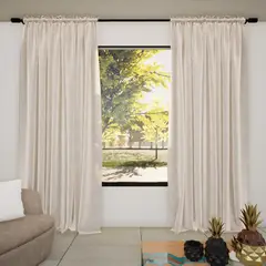 JUST HOME COLLECTION - Set de 2 Velo Ibérico Sky 200x230 cm Taupe