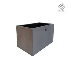PREKON - Matera En Cemento Tipo Jardinera De 50 Cm Largo X 30 Cm Ancho X 30 Cm Alto