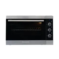 CHALLENGER - Horno de Empotrar Eléctrico 59 cm 220 V Formato Compacto En Acero Inoxidable Negro