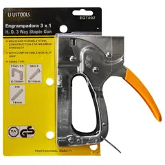 UYUSTOOLS - Pistola Grapadora Manual para Trabajo Pesado 3 En 1