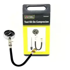 UYUSTOOLS - Juego Compresímetro Manguera Flexible Manómetro 0-300PSI