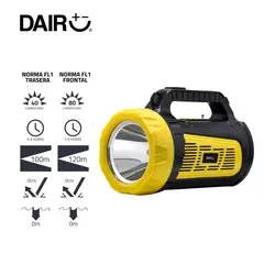 DAIRU - Linterna Recargable Incluye Panel Solar Y Radio