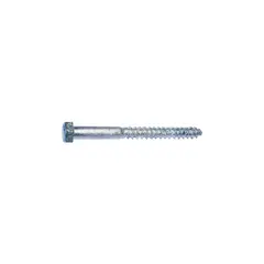 GENERICO - Tornillo Tirafondo Cabeza Hexagonal Galvanizado 3/8 x 12.7 cm