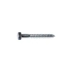 GENERICO - Tornillo Tirafondo Cabeza Hexagonal Zinc de 1/2 x 10.16 cm