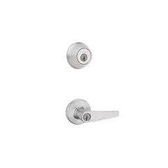 KWIKSET - Juego de Cerrojo de Seguridad Cromo Satinado