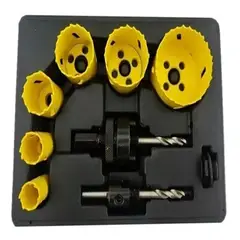 UYUSTOOLS - Juego de Sierra Copa 9 Piezas Bimetálica