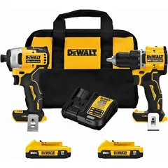DEWALT - Juego de Taladro/Destornillador de Impacto Compactos de 20 V