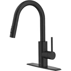 KRAUS - Grifo de Cocina Monomando En Negro Mate Kpf-26