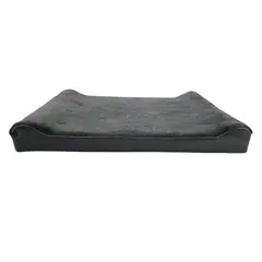 BORDER - Cama para Perro Ortopedica Lounger 100x63x20cm Grande Gris