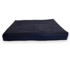 BORDER - Cama para Perro Ortopedica Antiestres 100x63x10cm Grande Azul Oscuro