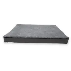 BORDER - Cama para Perro Ortopedica Antiestres 100x63x10cm Grande Gris