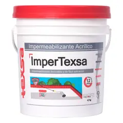 TEXSA - Impermeabilizante Acrílico Impertexsa 12 Años Rojo 1 Galón para Cubiertas